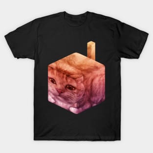 Cat Cube^3 (Voxel Feline, Block Pet, Box Cat) T-Shirt